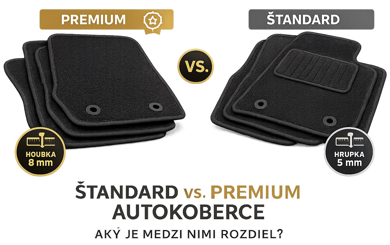 Štandard vs. premium autokoberce – aký je medzi nimi rozdiel?