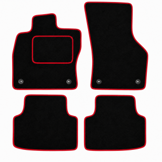 ŠTANDARD textilné autokoberce ŠKODA OCTAVIA III (2013-2019), červené