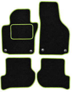 ŠTANDARD textilné autokoberce VW GOLF V (2003-2008), zelené