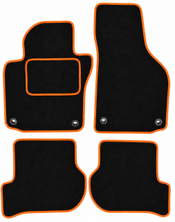 ŠTANDARD textilné autokoberce VW GOLF V (2003-2008), oranžové