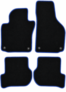 PREMIUM textilné autokoberce VW GOLF VI (2008-2013), modré