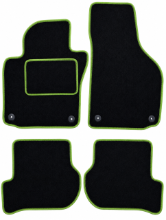 ŠTANDARD textilné autokoberce VW GOLF VI (2008-2013), zelené