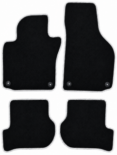 PREMIUM textilné autokoberce VW GOLF VI (2008-2013), biele