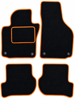 ŠTANDARD textilné autokoberce VW GOLF VI (2008-2013), oranžové