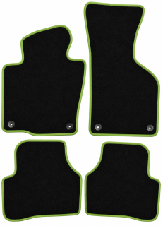 PREMIUM textilné autokoberce VW PASSAT B6 (2005-2010), zelené