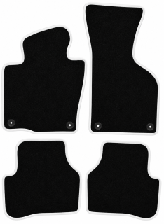 PREMIUM textilné autokoberce VW PASSAT B6 (2005-2010), biele