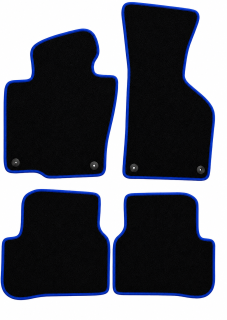 PREMIUM textilné autokoberce VW PASSAT B7 (2010-2014), modré