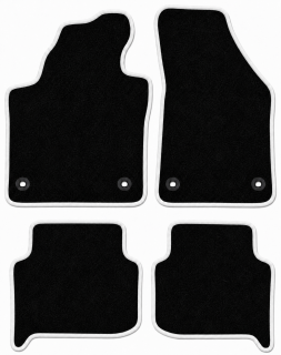 PREMIUM textilné autokoberce VW TOURAN (2003-2015), biele