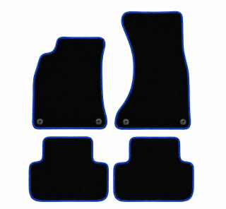 PREMIUM textilné autokoberce AUDI A4 (B8) (2007-2015), modré