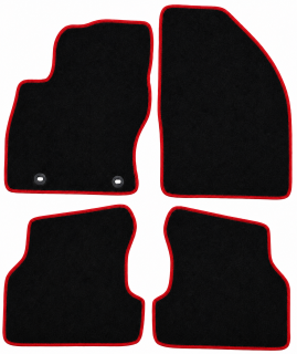 PREMIUM textilné autokoberce FORD FOCUS II (2004-2011), červené