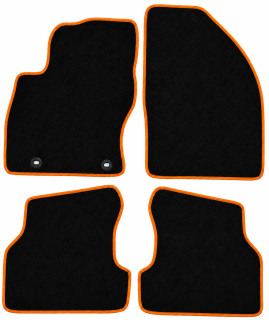 PREMIUM textilné autokoberce FORD FOCUS II (2004-2011), oranžové