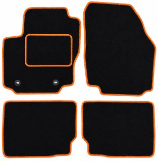 ŠTANDARD textilné autokoberce FORD MONDEO MK4 (2007-2010), oranžové
