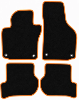 PREMIUM textilné autokoberce VW GOLF V (2003-2008), oranžové
