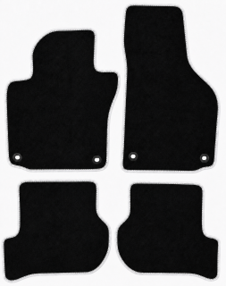 PREMIUM textilné autokoberce VW GOLF V (2003-2008), biele