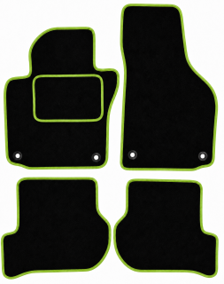 ŠTANDARD textilné autokoberce VW GOLF V (2003-2008), zelené