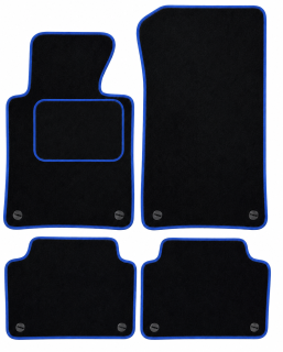 ŠTANDARD textilné autokoberce BMW 3 (E46) (1998-2005), modré