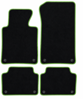PREMIUM textilné autokoberce BMW 3 (E46) (1998-2005), zelené