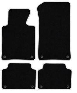 PREMIUM textilné autokoberce BMW 3 (E46) (1998-2005), biele