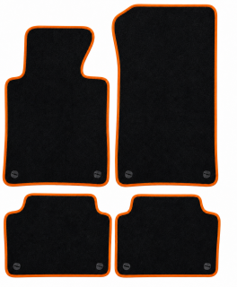 PREMIUM textilné autokoberce BMW 3 (E46) (1998-2005), oranžové