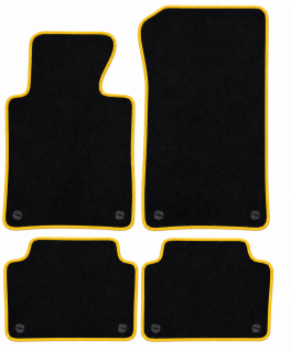 PREMIUM textilné autokoberce BMW 3 (E46) (1998-2005), žlté